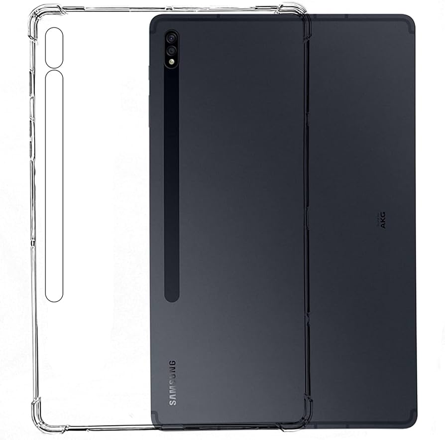 Bumper Cover for Tab S7 FE 12.4'' 2021 SM-T730, SM-T730, SM-T733, SM-T736B, SM-T735 TPU Silicon Transparent Cover