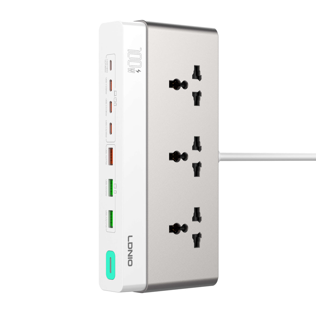 LDNIO SC3 100W GaN desktop power strip front view