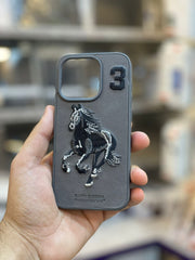 Polo series Embroided Leather cover For 15 Back Cover
