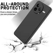 Redmi K80 / Poco F7 Pro Black Silicone TPU Case – black matte finish