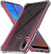 Motorola Moto E6 Plus Clear Anti Shock Case – Four Corner Bumper Silicone Cover