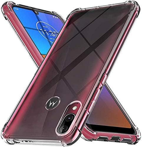 Motorola Moto E6 Plus Clear Anti Shock Case – Four Corner Bumper Silicone Cover
