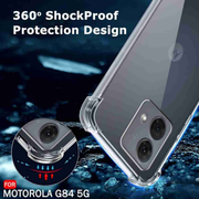 Motorola Moto G84 Clear Anti Shock Jelly Case – shockproof corner bumper
