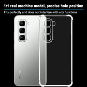 Bumper Back cover Infinix hot 60 pro Transparent with Camera protection soft jelly material