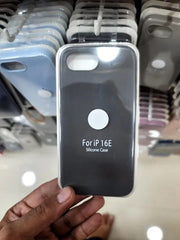 Soft Silicone Back Cover for iPhone 16e – Side View