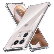 Motorola Edge 50 Ultra Clear Anti Shock Case – Four Corner Bumper Silicone Cover