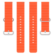 20mm/22mm Ocean Strap Samsung Galaxy Watch - Orange, worn view