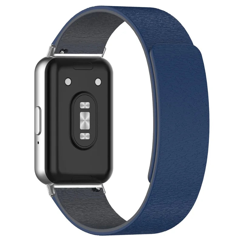 Silicone Magnetic Watch Band for Huawei Band 11 Cloud Wood Grain