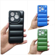 Down Jacket 3D Puffer Case Phone Cover for Infinix Smart 8 Tecno Spark Go 2024 Spark 20 Spark 20c Infinix Hot 40i Pop 8 Back cover
