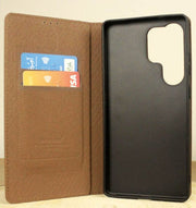 Classic Leather Rich Boss Wallet Magnetic Flip Book Case for Samsung S21 Ultra S22 Ultra S23 Ultra S24 Ultra S25 FE S25 Ultra S26 Ultra Note 10 Plus Note 20 ultra Samsung A71 A72 Samsung A54 Samsung A53 Samsung A52 Samsung A51 Samsung A32 Samsung A16
