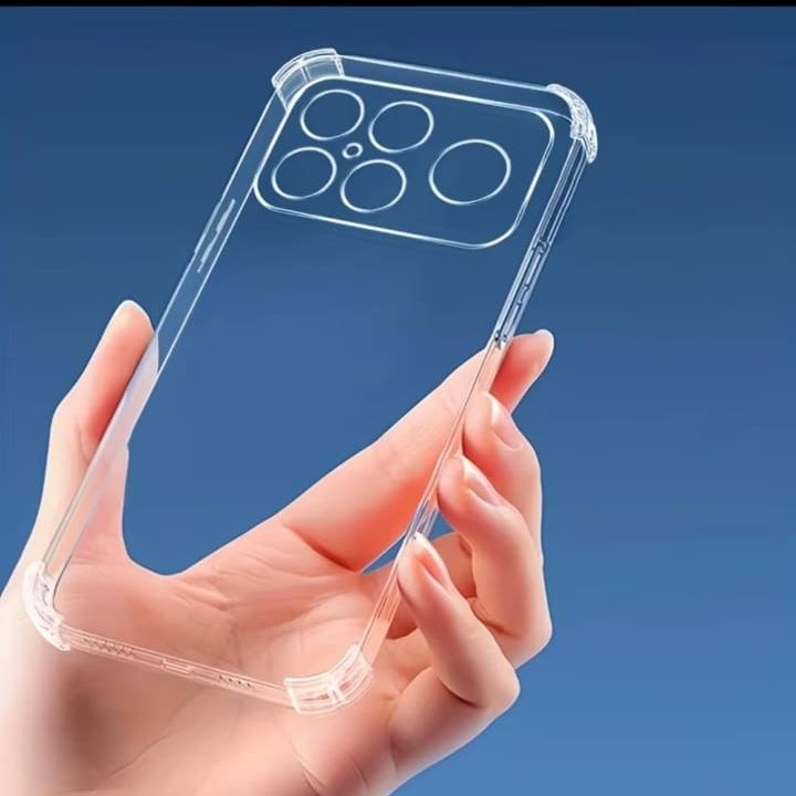 Redmi K90 Pro Max Clear Anti Shock Case – Four Corner Bumper Silicone Cover