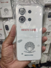 Soft dustproof Back Cover for Redmi Note 13 4g | Redmi Note 13 Pro 4G | Redmi Note 13 Pro+ | Oppo A78 | Oppo A60 | Oppo A58 | Infinix Hot 40 | Infinix Hot 40 Pro | Redmi 13C/Poco C65 | Realme C65 | Redmi 10/10C Transparent with Camera protection