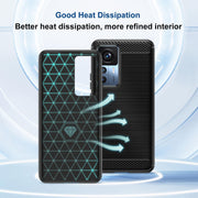 Xiaomi Redmi 12T / 12T Pro Carbon Fiber Silicone Bumper Case – drop protection
