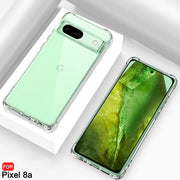 Google Pixel 8A 5G Clear Shockproof TPU Bumper Case – drop protection
