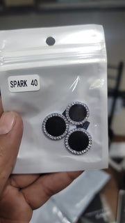 Camera protector Diamond Camera Lens Protector for Tecno Spark 40 Silver Blue
