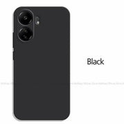 Rock slim soft Xiaomi Redmi 13c case rock slim soft silicone matte phone cover_ black