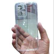 Pack of 2 Soft Jelly cover Real me 9 Pro Plus 5G Transparent with Camera protection Dust Proof Cap