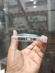 Dust proof Mobile Cover for Mi Redmi A3 Transparent with Camera protection soft jelly material bottom cap (No Edges)