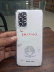 Dust Proof Soft Jelly cover Samsung A73 5G Transparent with Camera protection Bottom Cap