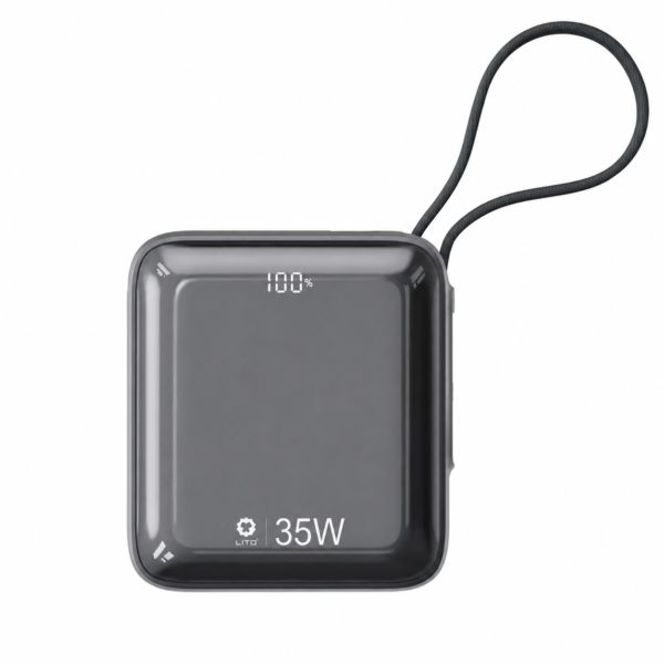LITO LP12 35W 10000mAh Power Bank with Built-in Cable