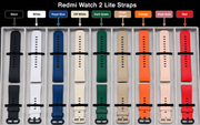 Xiaomi Redmi Watch 2 and Watch 2 Lite silicone strap in assorted colors