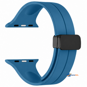 42mm 44mm 45m 49mm Ultra Ultra 2 Apple Watch Band Magnetic D-buckle Silicone Sport Strap Replacement Wrist Band for Apple Series 11/10/9/8/Ultra/7/SE/6/5/4/3/2/1, Women Men iWatch Bands