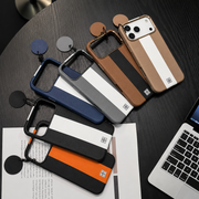 Caseit Premium Stripe Leather iPhone Case