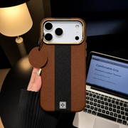 Caseit Premium Stripe Leather iPhone Case