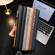 Caseit Premium Stripe Leather iPhone Case