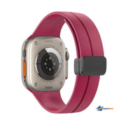 42mm 44mm 45m 49mm Ultra Ultra 2 Apple Watch Band Magnetic D-buckle Silicone Sport Strap Replacement Wrist Band for Apple Series 11/10/9/8/Ultra/7/SE/6/5/4/3/2/1, Women Men iWatch Bands
