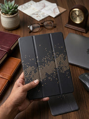 PITAKA printed Book cover for Apple iPad 10th Generation 10.9 inch 11th Generation 11 inch A16 Smart case with pen holder space