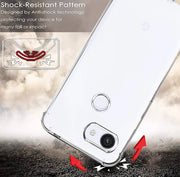 Google Pixel 3a XL Clear Anti-Shock Bumper Case – soft flexible TPU