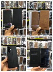 Classic Leather Rich Boss Wallet Magnetic Flip Book Case for Samsung S21 Ultra S22 Ultra S23 Ultra S24 Ultra S25 FE S25 Ultra S26 Ultra Note 10 Plus Note 20 ultra Samsung A71 A72 Samsung A54 Samsung A53 Samsung A52 Samsung A51 Samsung A32 Samsung A16