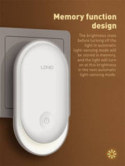 LDNIO Intelligent Sensor Night Light Y2 Portable Automatic Lumen Control Motion Sensor LED Night Light for Bedroom Bed Book Shelf Corridor Evening Use Smart Lighting