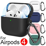 Soft Silicone Cover for Airpods 4th Generation With Hanging Ring