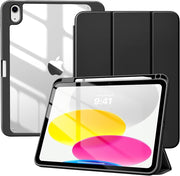 Evo Clear Folio Tablet Case for 10th Generation 10.9 inch 11 2025 11 inch A16 Smart case with pen holder space