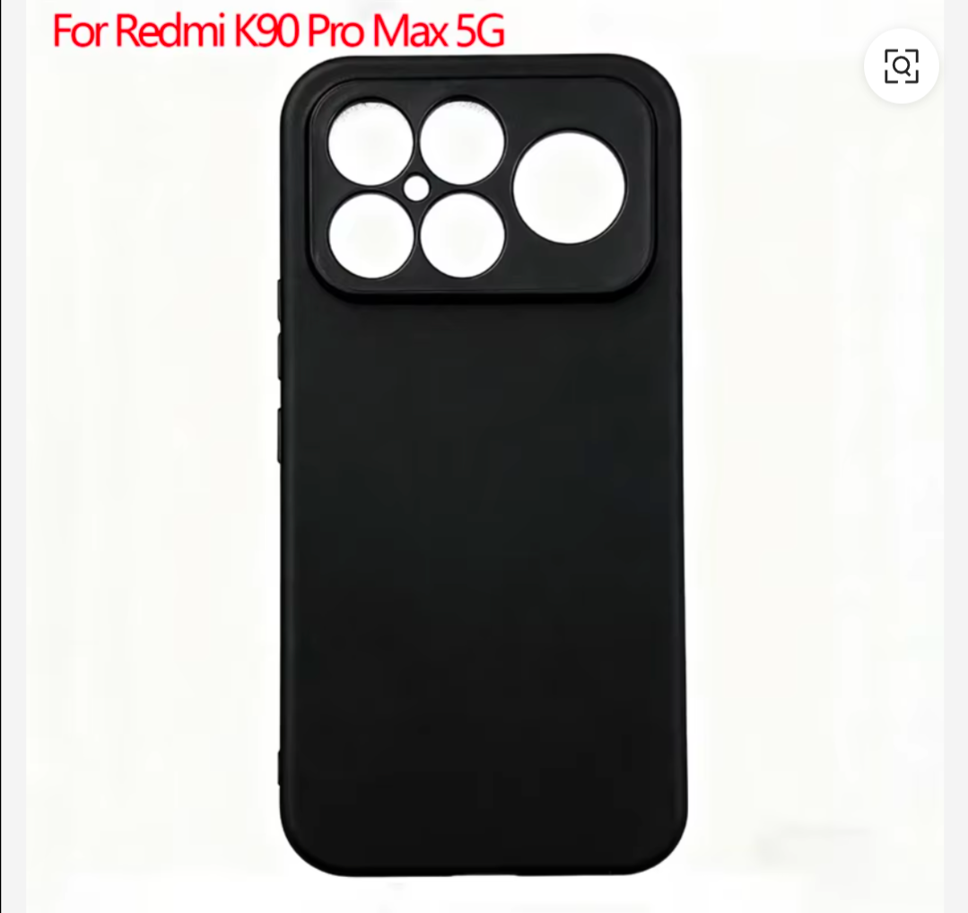 Xiaomi Redmi K90 Pro Max Black Matte Soft TPU Case – Slim Protective Cover