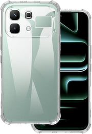 Bumper Back cover Infinix Hot 70 Infinix Hot 60 Infinix Hot 60i Infinix Hot 60 Pro Hot 60 pro plus Hot 50 Pro Plus Infinkx Note 60 Infinix Note Edge Vivo Y200 Vivo Y400 Redmi 13c Redmi 14c Redmii 15c Transparent with Camera protection soft jelly material