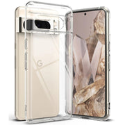Google Pixel 8 Crystal Clear Hard Acrylic Case – Transparent Back Cover (Pack of 3)