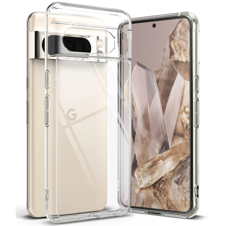 Google Pixel 8 Crystal Clear Hard Acrylic Case – Transparent Back Cover (Pack of 3)