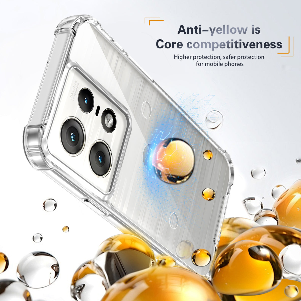 Motorola Edge 50 Pro 5G Clear Shockproof Case – Air Cushion Bumper