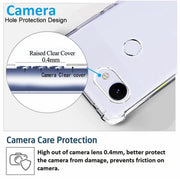 Google Pixel 3a XL Clear Anti-Shock Bumper Case – crystal clear transparent back