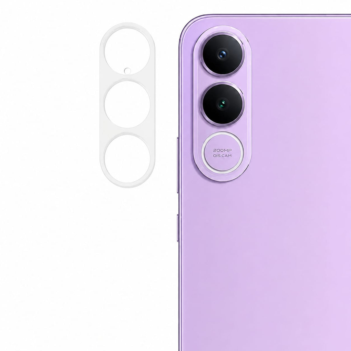 Tempered camera lens protector for Vivo 70 FE - clear glass full cover