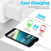 30W USB-C Charger Adapter - with cable