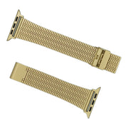 Luxury Stainless Steel Chain Strap Smart Watch - Golden, worn view