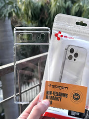 Crystal Acrylic Transparent Back Case for Google Pixel — Front View Clear