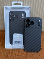 X-Level Nanofiber Case for iPhone 18 Pro Max Back Cover Black