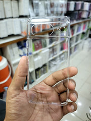 Crystal Clear Acrylic Case for Google Pixel — Raised Camera Ring Close-Up