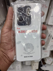 Soft Jelly cover Redmi 13C 4G Zero 30 4g Hot 40 Redmi note 13 pro Redmi note 13 pro Redmi note 13 pro plus Camon 20 Realme C67 Samaung s24 Ultra S23 fe Transparent with Camera protection Dust Proof Cap (No edges)