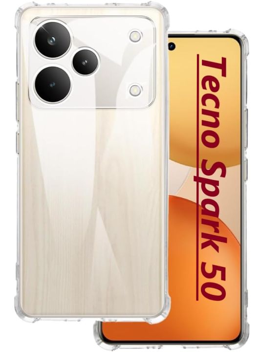 Bumper Back Cover Tecno Spark 50 Transparent